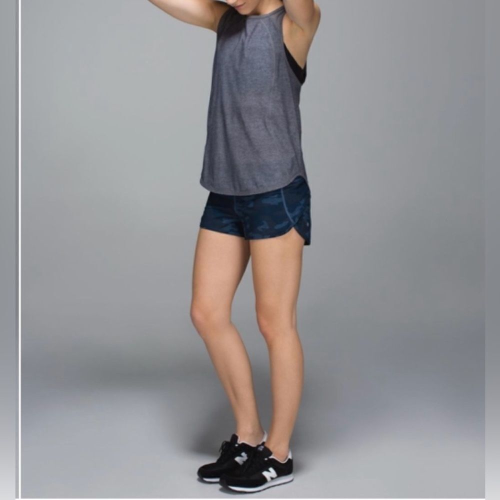 Blue Camo Lululemon OG Speed Shorts